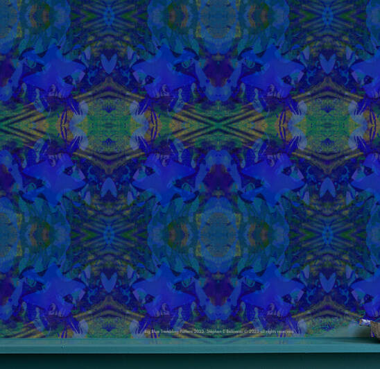 BIG BLUE TREMBLING PATTERN  by Stephen Belliveau