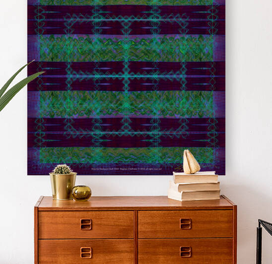 DISTORTED BACKYARD QUILT by Stephen Belliveau