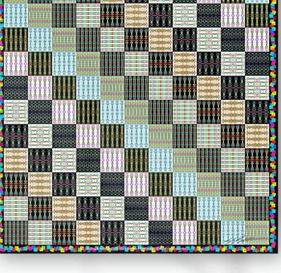ROLLING  TUMBLING QUILT by Stephen Belliveau