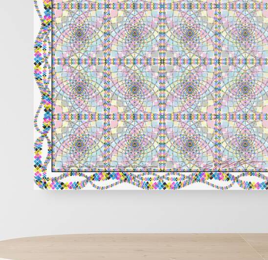SEE  EM WHY KAY FLORAL QUILT  by Stephen Belliveau