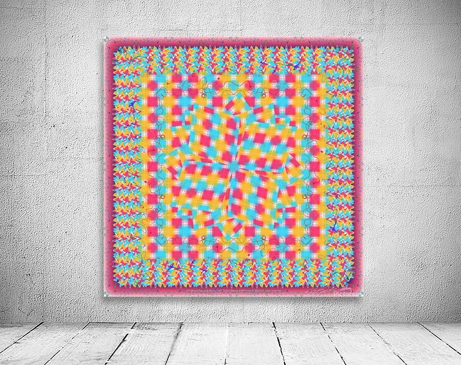 SOFT BOXESSQIGGLE BOXES QUILT  Wall Preview