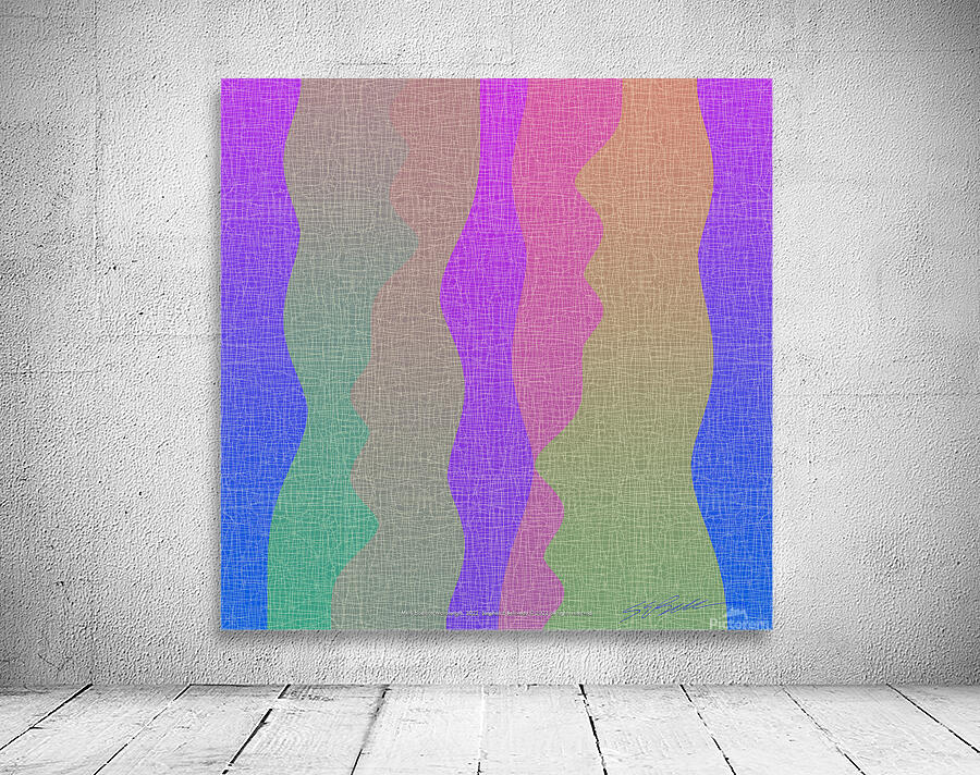 MULTI OMBRE WAVELENGTH Wall Preview