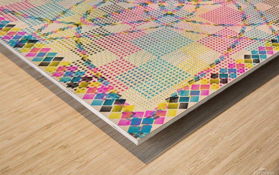 SEE  EM WHY KAY QUILT TWO  Wood print