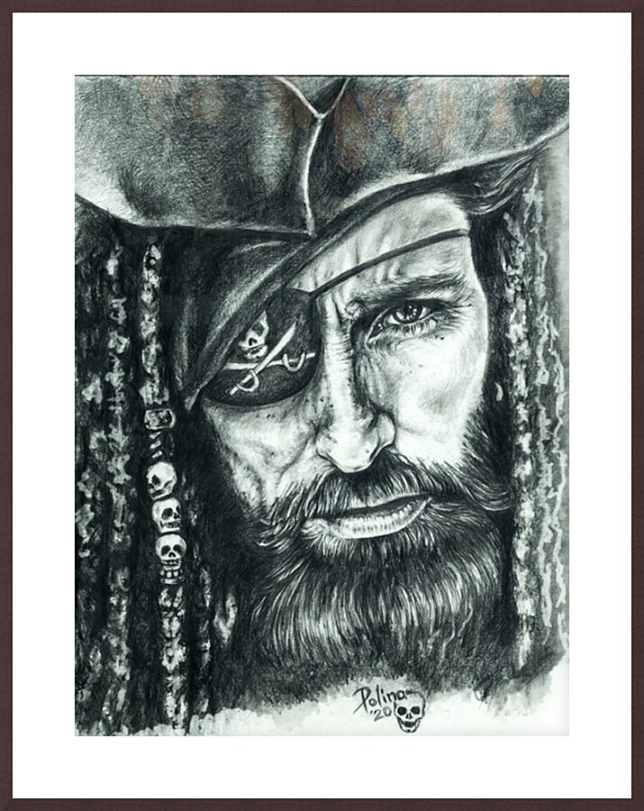 Pirate Picture Frame print