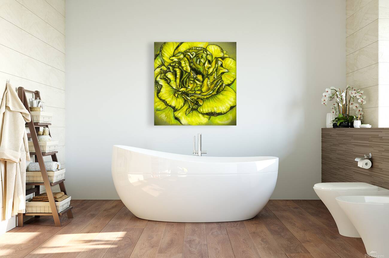 Withering Yellow Rose Reproduction