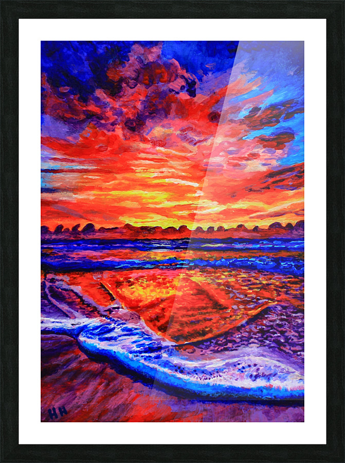Sea Sunset Picture Frame print
