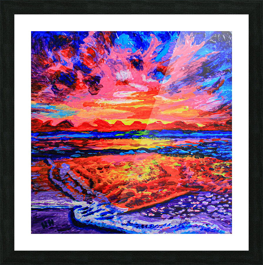 Sea Sunset mini Picture Frame print