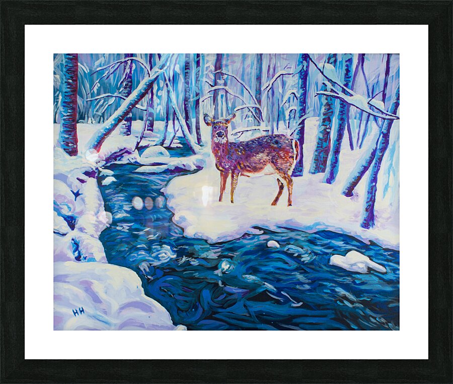 Snowy Brook Picture Frame print