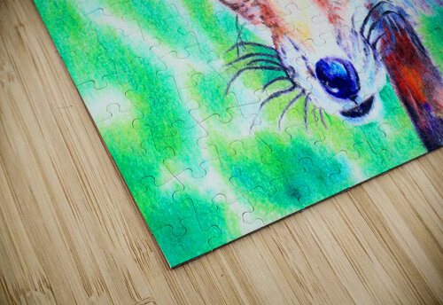 Fox Colored Pencil Drawing Holly Heath puzzle