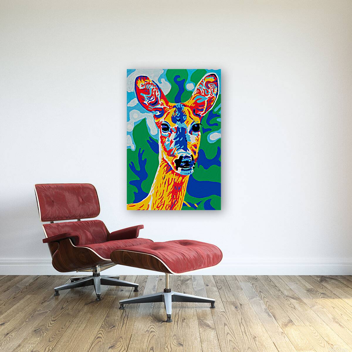 Colorful Deer Reproduction