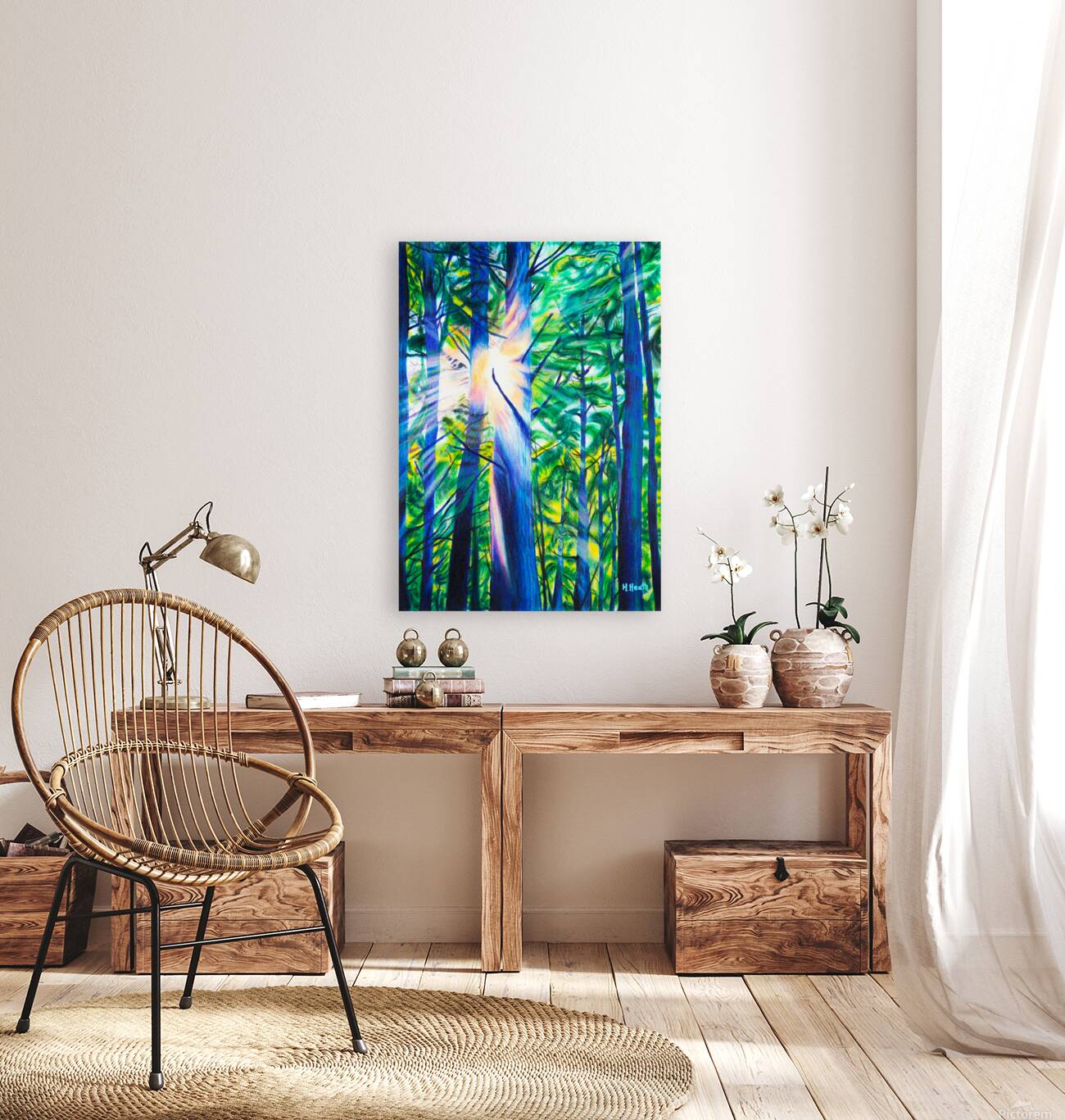 Sun Rays - Color Pencil Drawing Reproduction