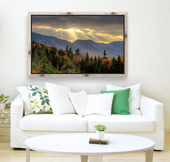 Kancamagus Sun Rays White Mountains photography print by Holly Heath