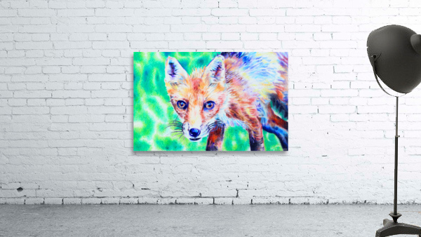 Fox Colored Pencil Drawing Wall Preview