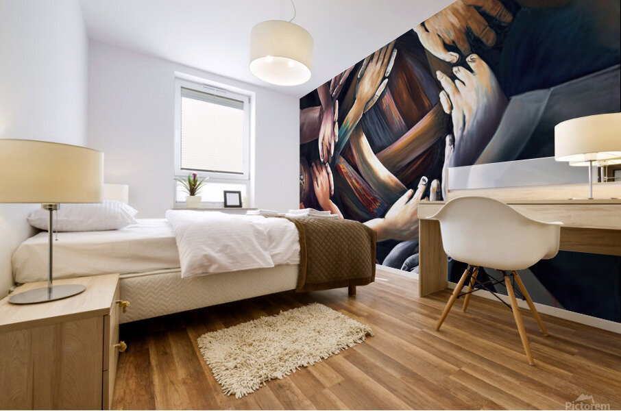 Huddle Up Mural print