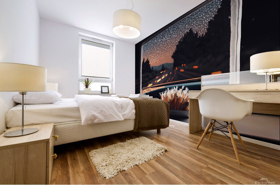 Rearview Mural print