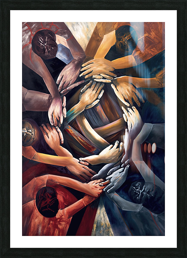 Huddle Up Picture Frame print
