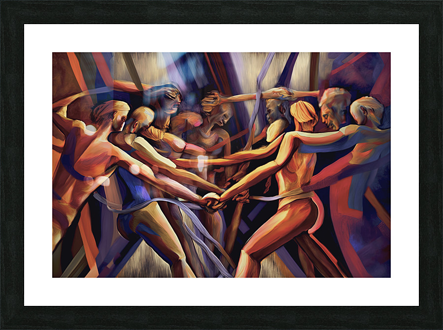 Scrummage Picture Frame print