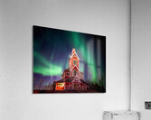 Northern Lights over Buknes Church Acrylic Print