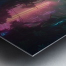 A neon-lit jungle 1 Metal print