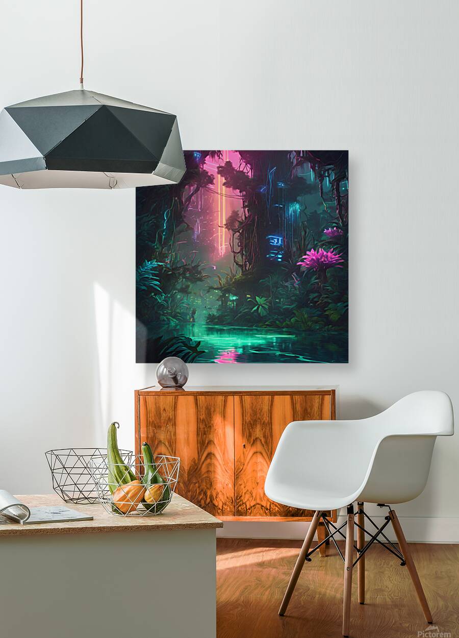 A neon-lit jungle 1 Reproduction