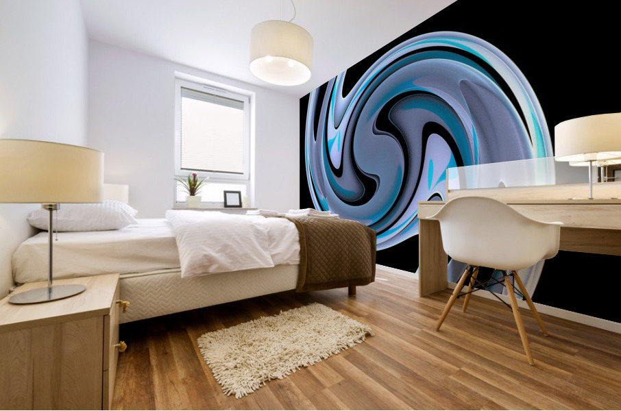 Spiral Ocean Mural print