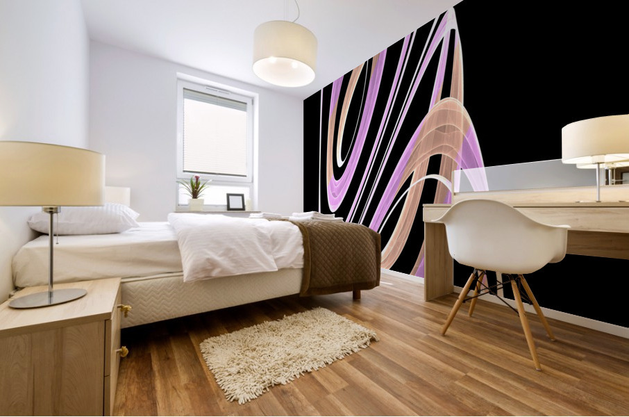 Twisted Hearts Mural print