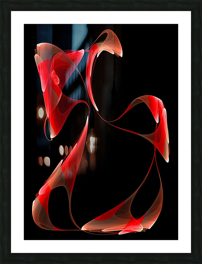 Dancing Flower Picture Frame print