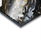 Abstract black gold Acrylic print