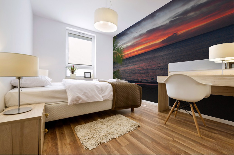 Hawaii Sunset Mural print