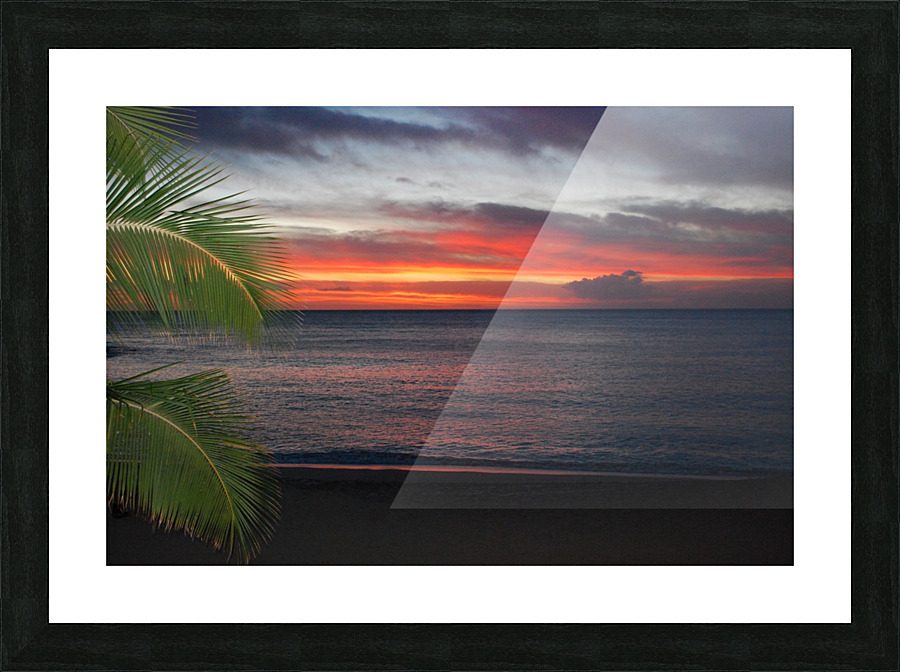 Hawaii Sunset Picture Frame print