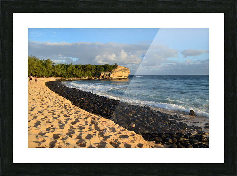Shipwreck beach 3 Picture Frame print