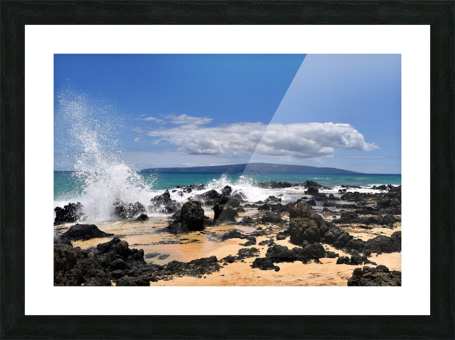 Secret Beach Picture Frame print