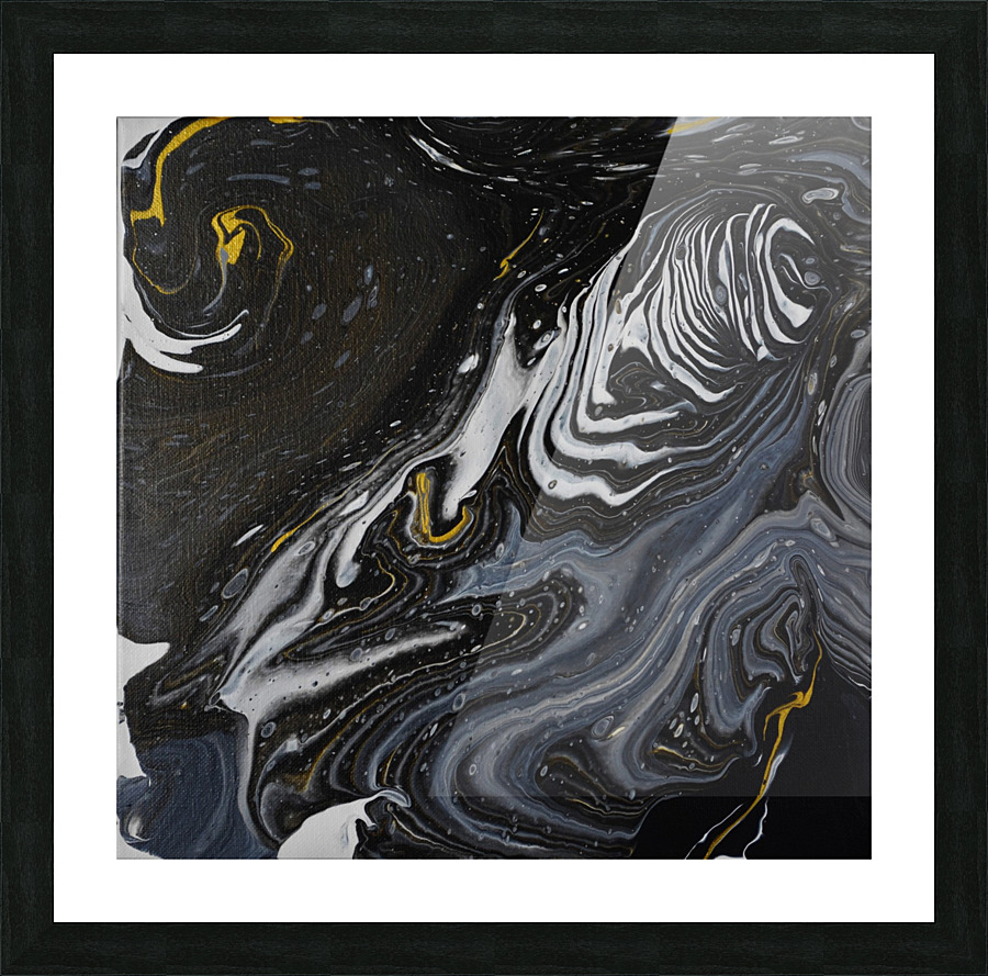 Abstract black  Picture Frame print