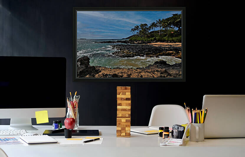 Secret Beach Makena Maui  by Lynn Prudhomme Mills