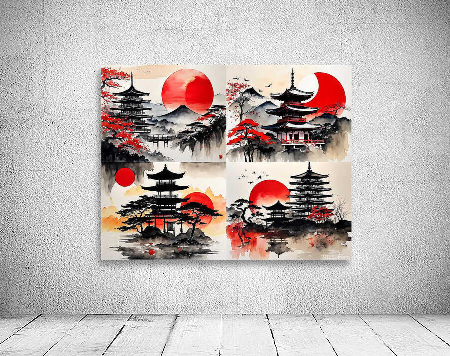 Red Eclipse Wall Preview