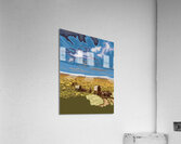 wyoming travel poster landscape Acrylic Print