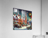 village town snow Acrylic Print