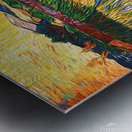 trees countryside painting Metal print