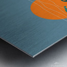 seagull sea storm waves Metal print