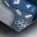 plastic waste garbage plastic Metal print