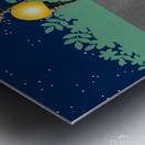 lanterns lamp posts park bench Metal print