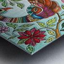 Peacock colours Metal print