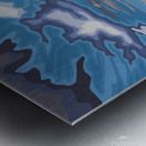 wyoming travel poster landscape Metal print