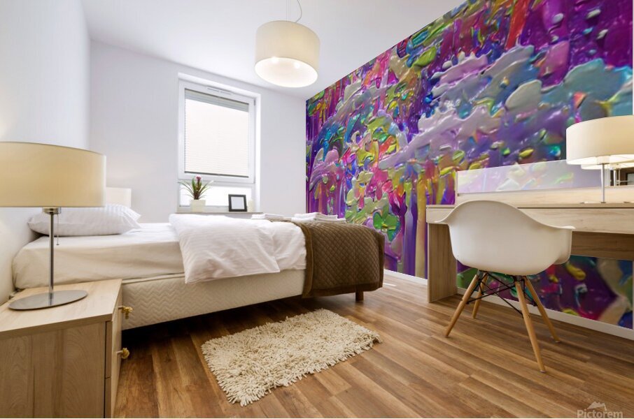 forest colours background texture Mural print