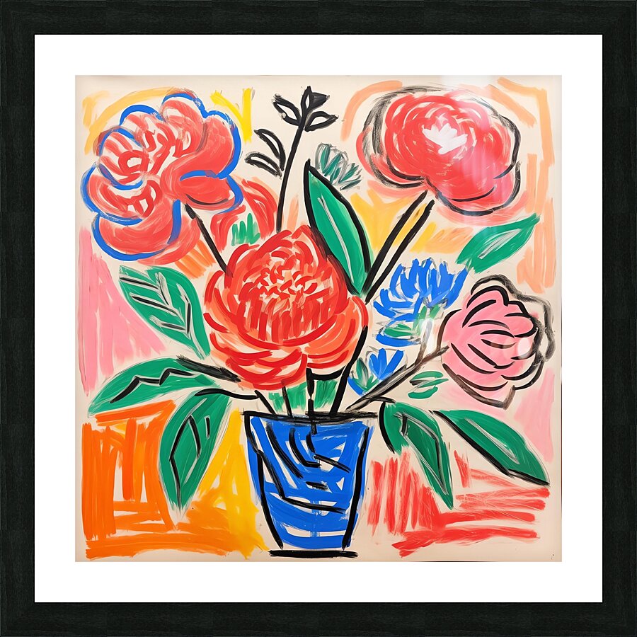 flowers art Picture Frame print