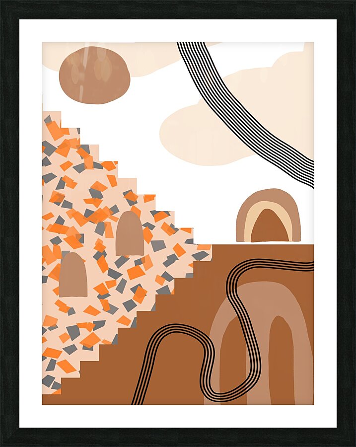 art print minimalist boho style Picture Frame print