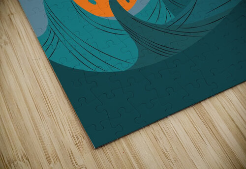 seagull sea storm waves Ravendr4 puzzle