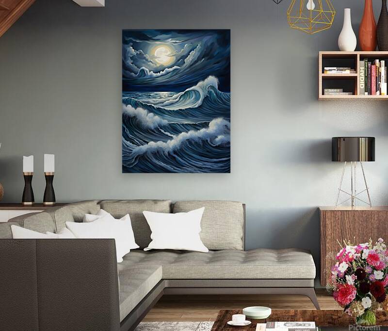 waves storm sea Reproduction