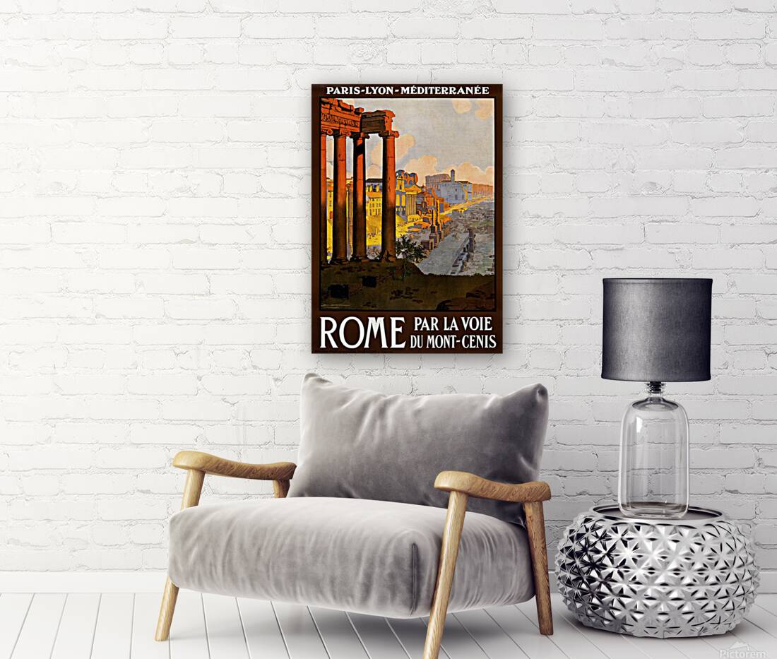 rome vintage travel poster poster Reproduction