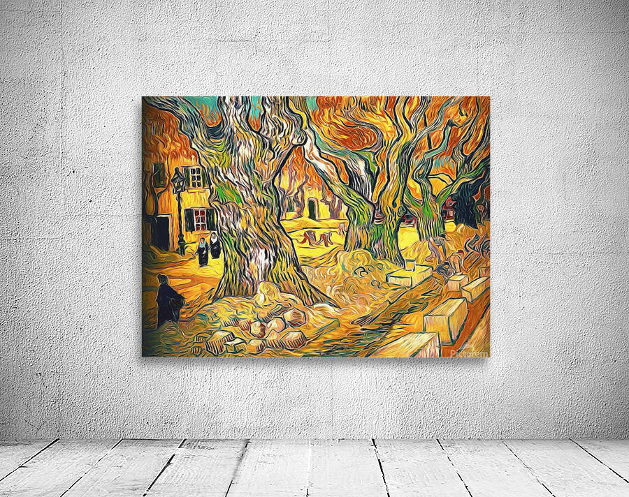 trees painting vincent van gogh art Wall Preview